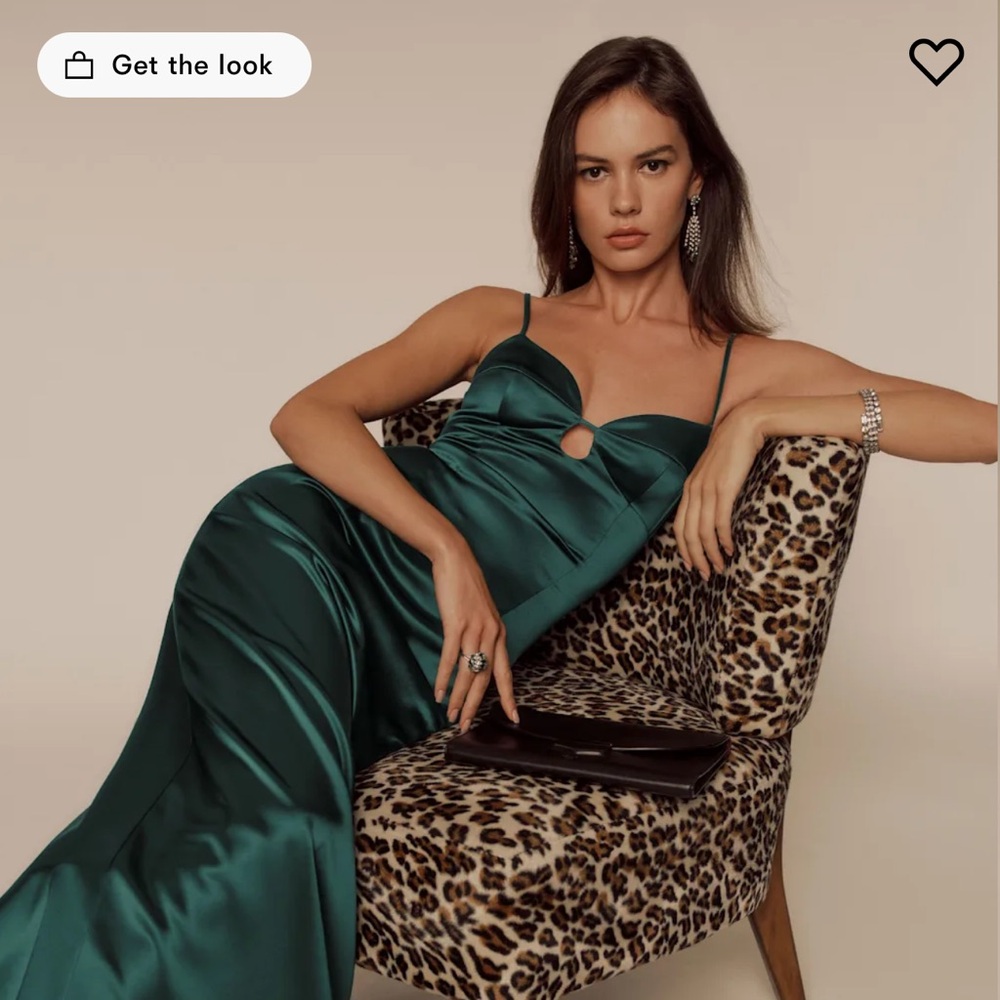 NWT Reformation Sathia Satin Dress